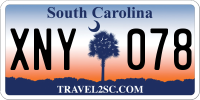 SC license plate XNY078