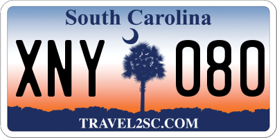 SC license plate XNY080
