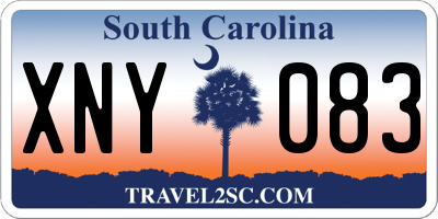 SC license plate XNY083