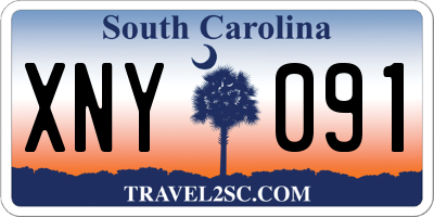 SC license plate XNY091
