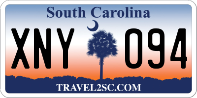 SC license plate XNY094