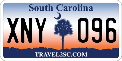 SC license plate XNY096