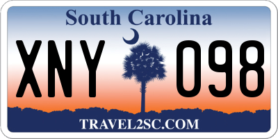SC license plate XNY098