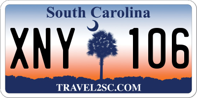 SC license plate XNY106