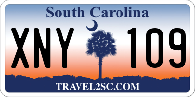 SC license plate XNY109