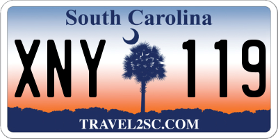 SC license plate XNY119