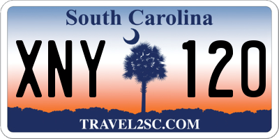 SC license plate XNY120