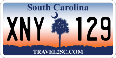SC license plate XNY129