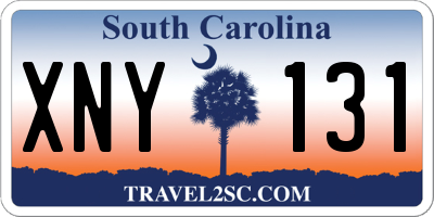 SC license plate XNY131