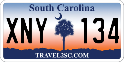 SC license plate XNY134