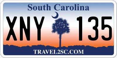 SC license plate XNY135
