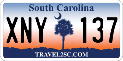 SC license plate XNY137