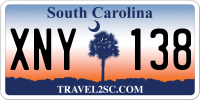 SC license plate XNY138