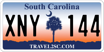 SC license plate XNY144