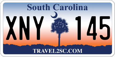 SC license plate XNY145