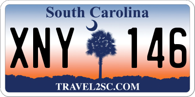 SC license plate XNY146