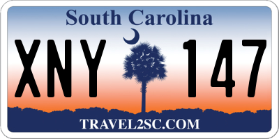 SC license plate XNY147