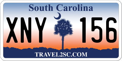 SC license plate XNY156