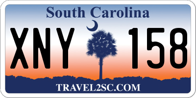 SC license plate XNY158
