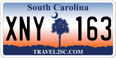 SC license plate XNY163