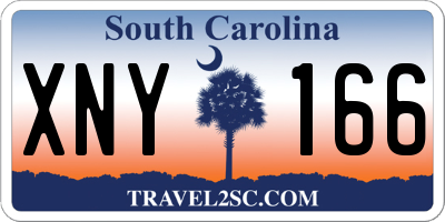 SC license plate XNY166