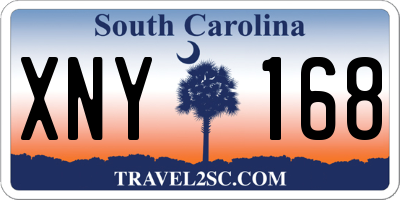 SC license plate XNY168