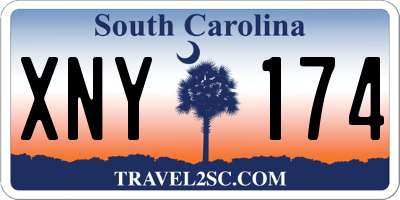SC license plate XNY174