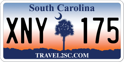 SC license plate XNY175