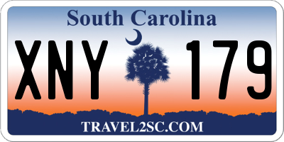 SC license plate XNY179