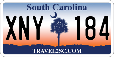 SC license plate XNY184
