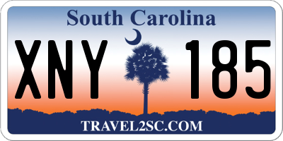 SC license plate XNY185