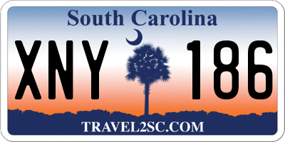 SC license plate XNY186