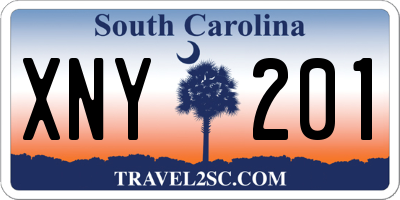 SC license plate XNY201