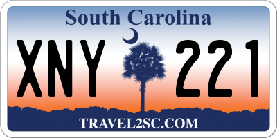 SC license plate XNY221
