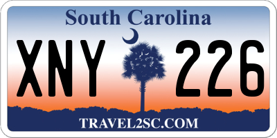 SC license plate XNY226