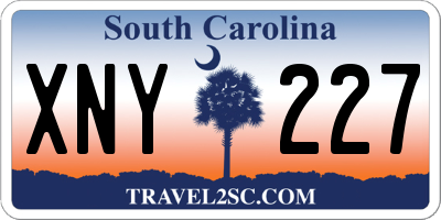 SC license plate XNY227