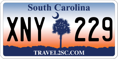 SC license plate XNY229