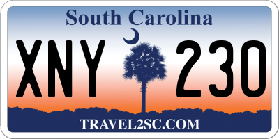 SC license plate XNY230