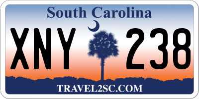 SC license plate XNY238