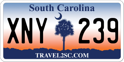 SC license plate XNY239