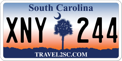 SC license plate XNY244