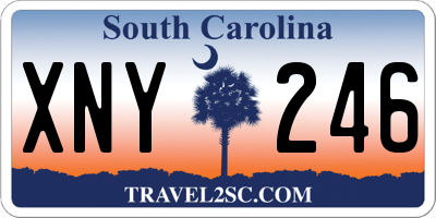 SC license plate XNY246