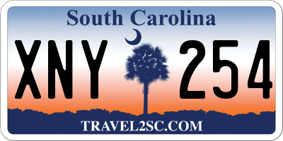 SC license plate XNY254
