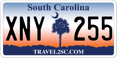 SC license plate XNY255