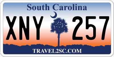 SC license plate XNY257