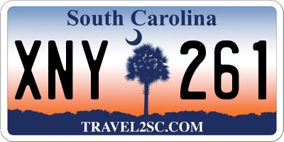 SC license plate XNY261