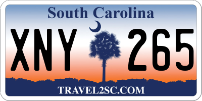 SC license plate XNY265