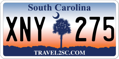 SC license plate XNY275