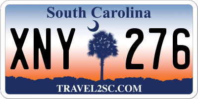 SC license plate XNY276