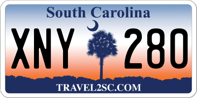 SC license plate XNY280